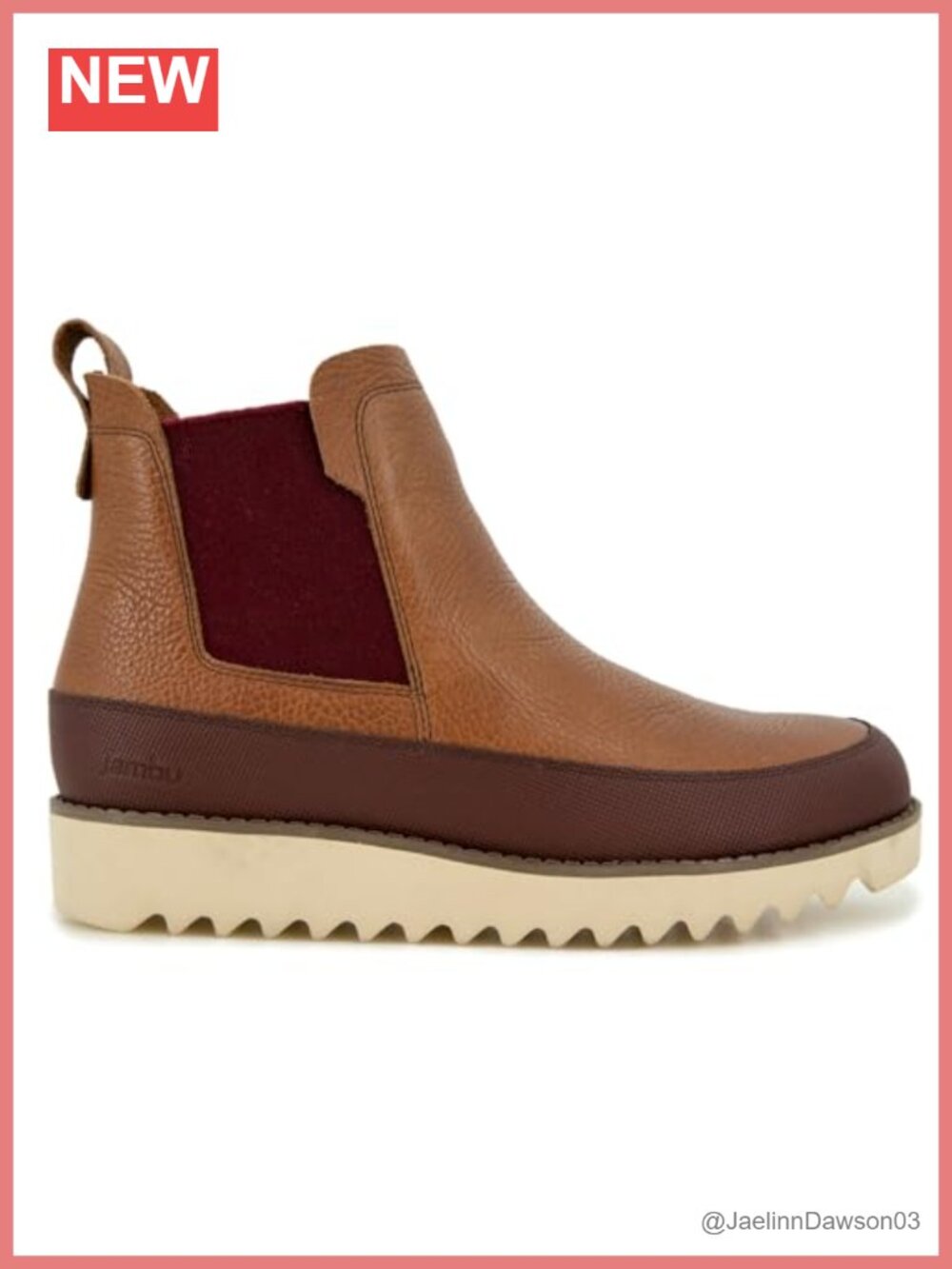 Waterproof Leather Chelsea Boots Women's Mid-Calf Wedge Heel Outdoor
